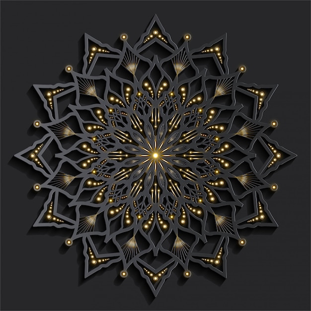 Mandala De Luxe Effet 3d