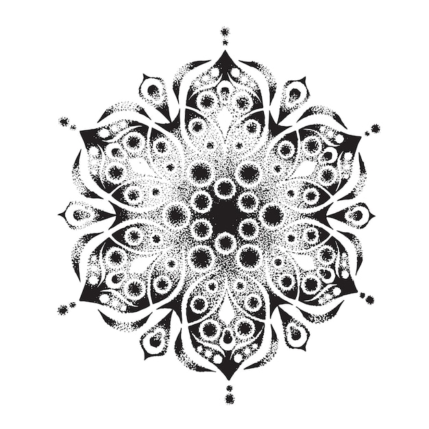 Mandala De Luxe. Fond Abstrait.