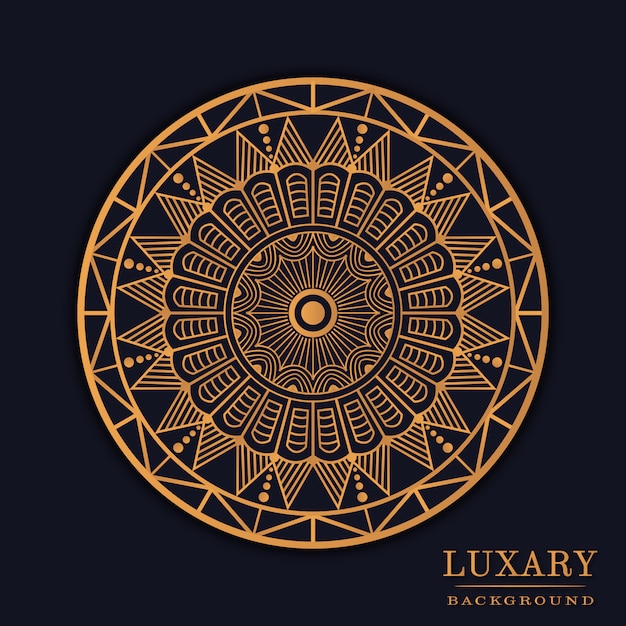 Vecteur mandala de luxe