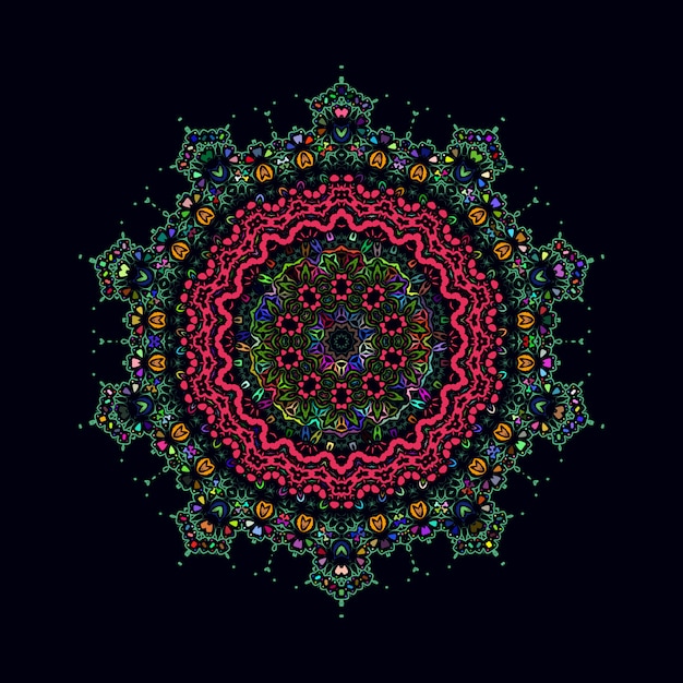 Vecteur mandala de luxe