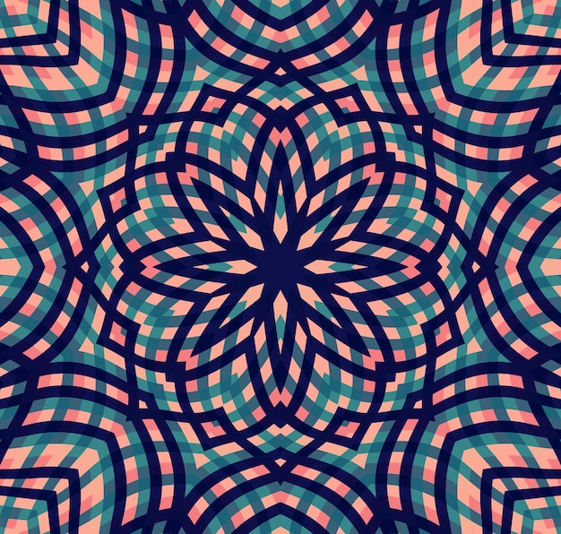 Mandala médaillon vecteur géométrique transparente motif oriental des