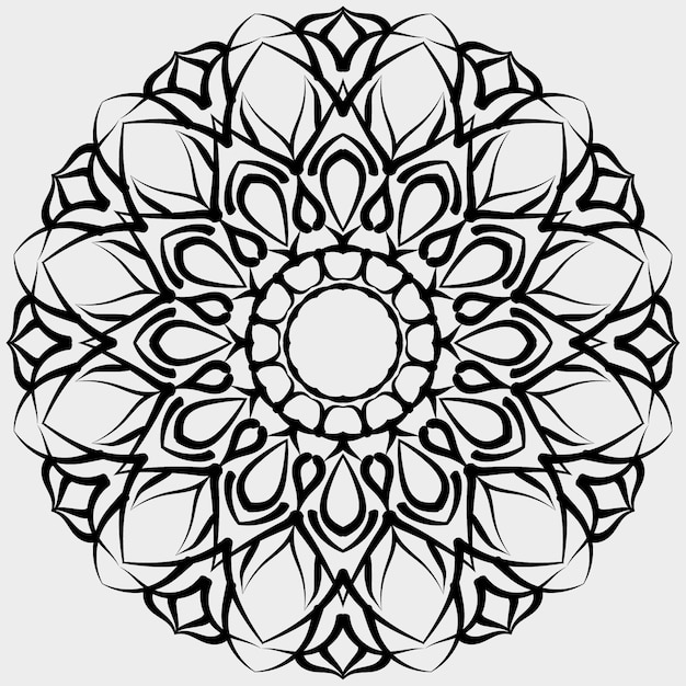 Mandala à Motif Circulaire Et Alpona