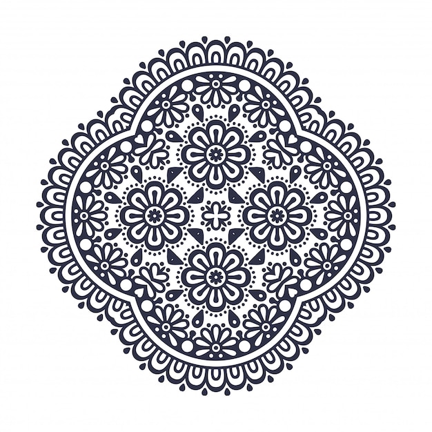 Mandala. Motif D'ornement Rond. éléments Décoratifs Vintage