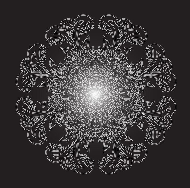 Mandala ornemental abstrait