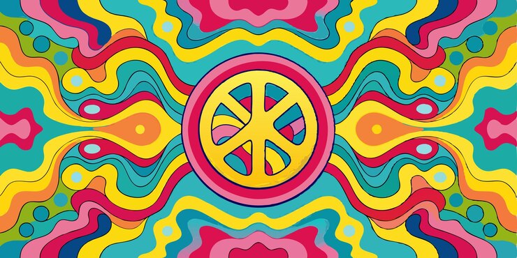 Vecteur le mandala de la paix