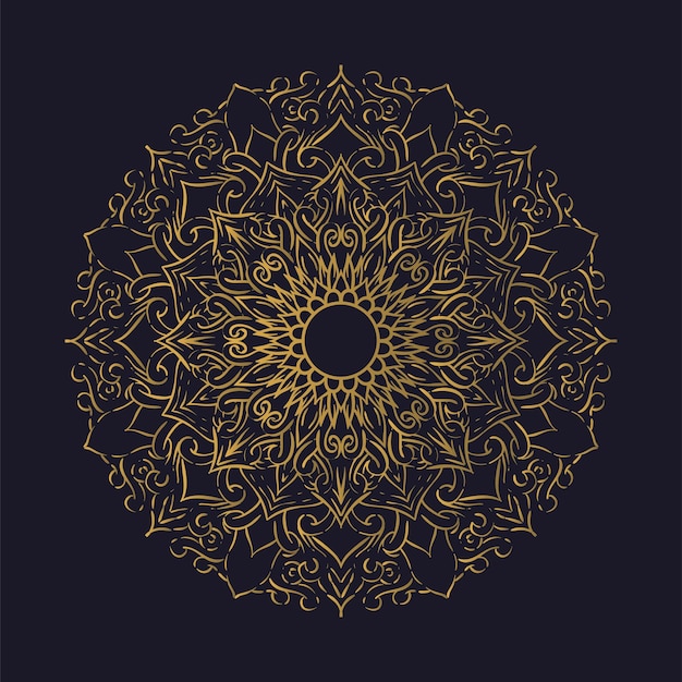 Mandala Ramadan Kareem Ornement Vintage Décoration Vector Illustration Tatouage Signe Arabe