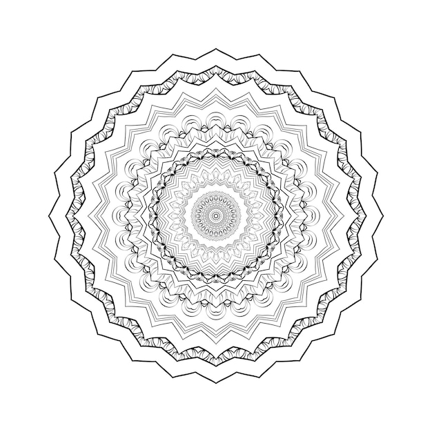 Mandala Rond Pour La Page De Livre De Coloriage Design Antistress