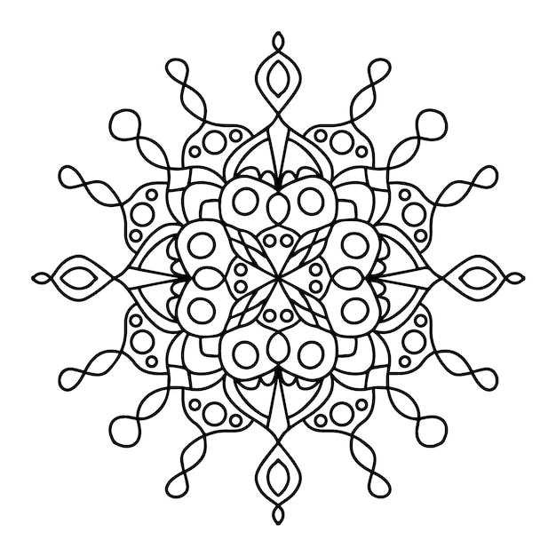 Mandala style 7 illustration d'ornement abstrait de luxe