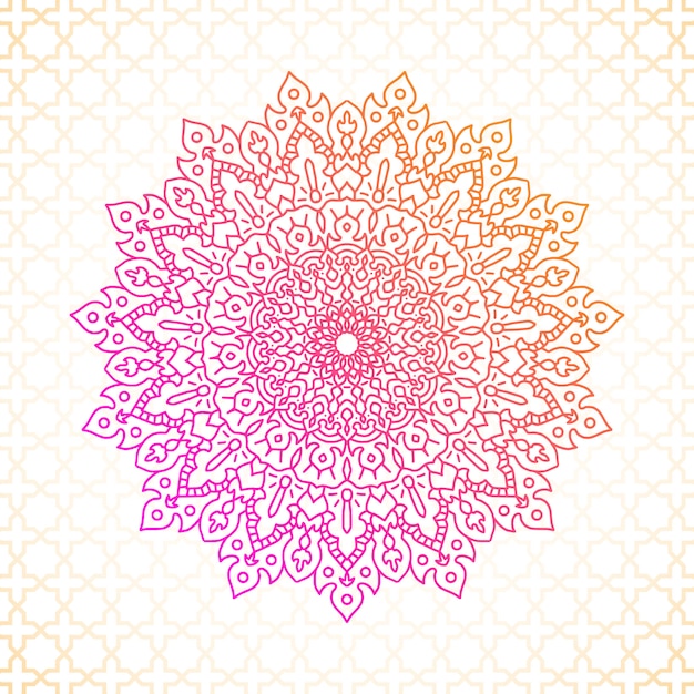 Vecteur mandala vecteur graphique islamique ornemental