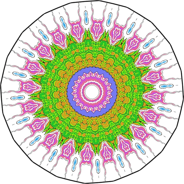 Vecteur mandalas colorés pour livre de coloriage. ornements ronds décoratifs. forme de fleur inhabituelle. oriental.