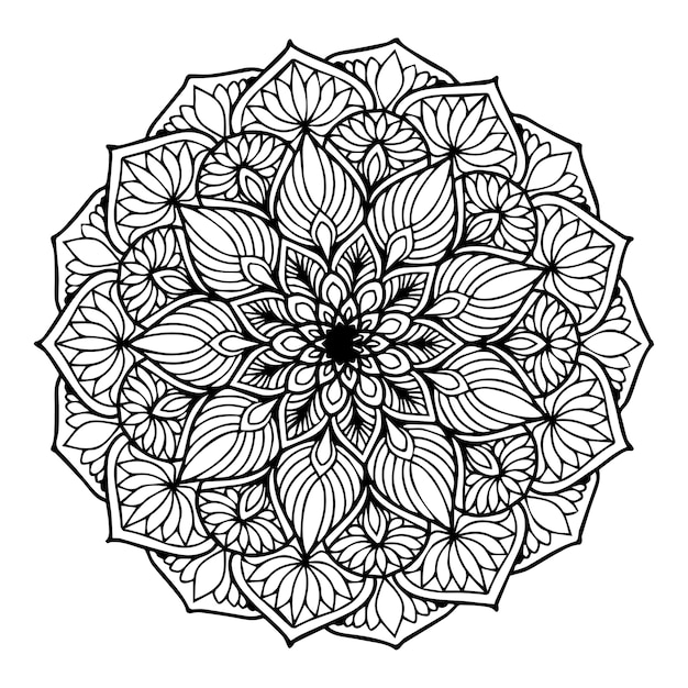 Vecteur mandalas livre de coloriage