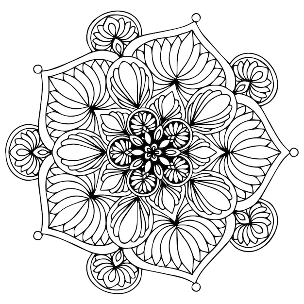 Vecteur mandalas livre de coloriage