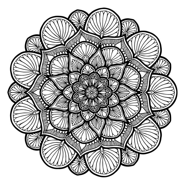 Vecteur mandalas livre de coloriage