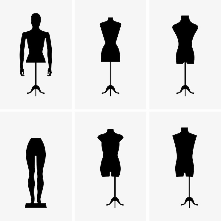 Vecteur mannequins