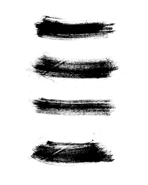 manque de traits de pinceau d'encre de peinture