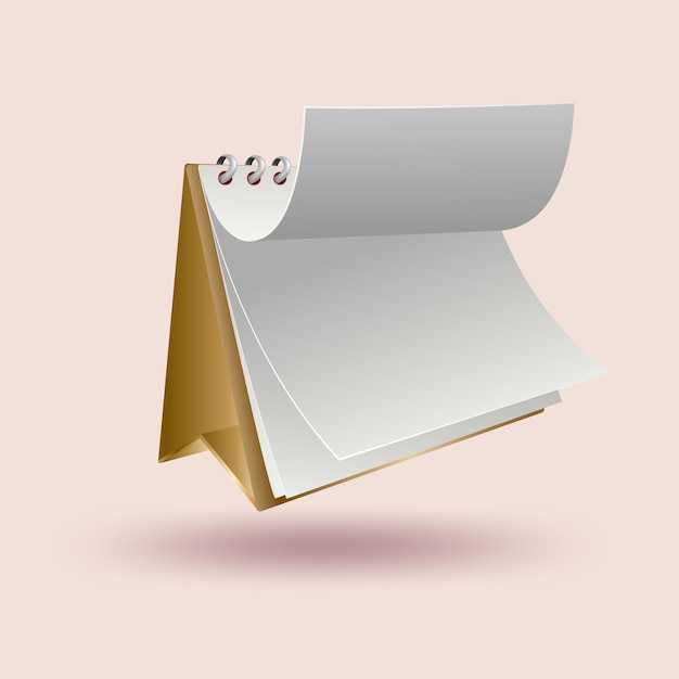 Maquette de calendrier de bureau