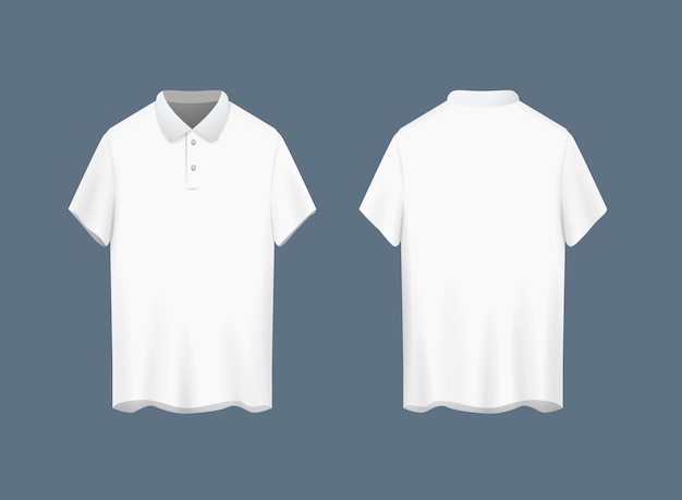Une maquette de chemise de polo blanche