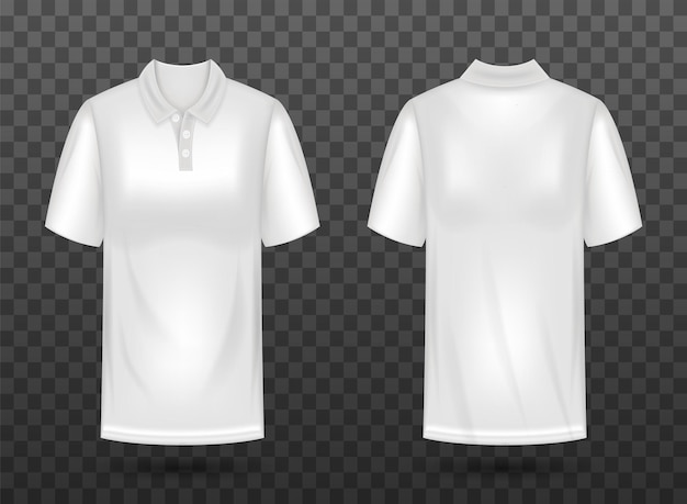 Une maquette de chemise de polo blanche