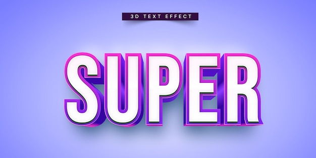 Maquette d'effet de texte 3D