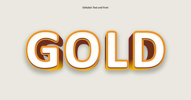 Maquette d'effet de texte 3D