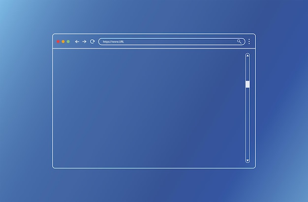 Vecteur maquette de navigateur pour le site web interface utilisateur de la page web conception moderne de la page internet