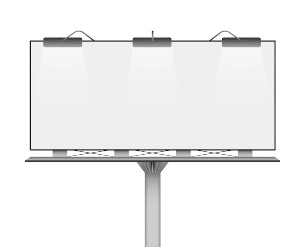 Maquette de panneau d'affichage vide pour votre publicité.