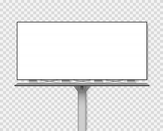 Maquette de panneau d'affichage vide pour votre publicité.