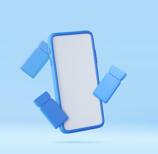 Maquette De Smartphone De Rendu 3d