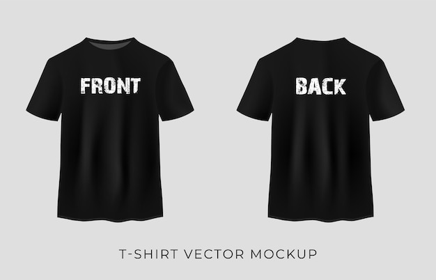 Une maquette de T-shirt noir