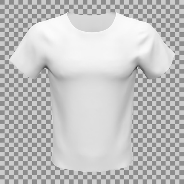 Maquette de t-shirt unisexe basique blanc réaliste