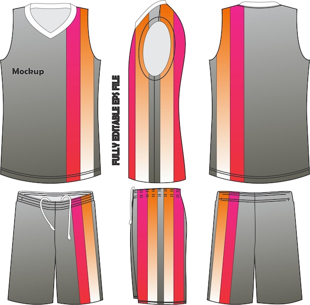 Des maquettes d'uniformes de basket