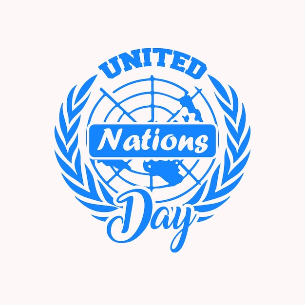 Vecteur mar 24 octobre 2023 la journée des nations unies est une journée commémorative annuelle meilleur t-shirt des nations unies