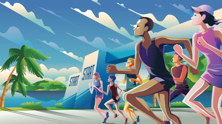 Marathon Courir Thème Art
