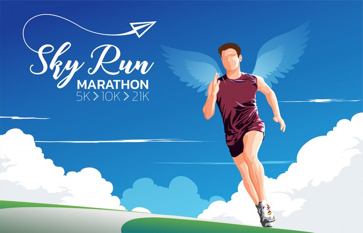 Marathon Sky Run Art à Thème