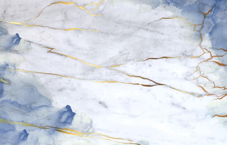 Vecteur marbre blanc avec fond d'encre d'alcool bleu foncé