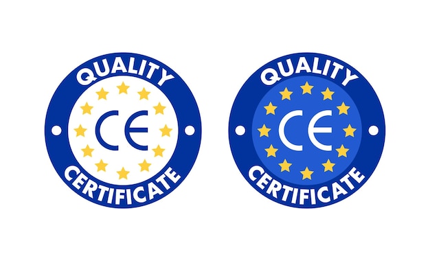 Marquage Ce Certification Conformite Europeenne Vector Stock Illustration