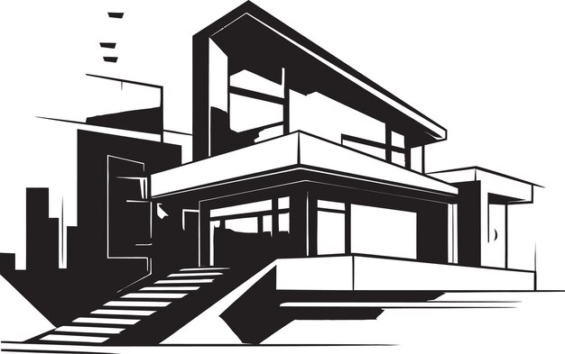 Vecteur marque de logement innovante design d'architecture vector logo logos créatifs impression de maison idée vec