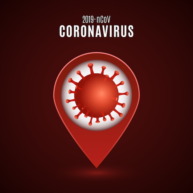 Marqueur Covid-19 pour la carte