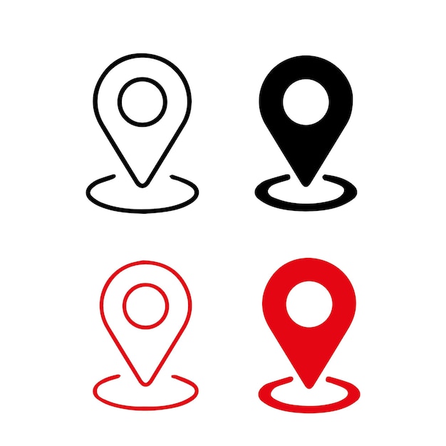 Marqueurs de localisation Un ensemble de quatre symboles précis