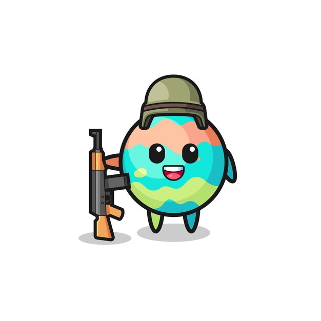 Mascotte De Bombes De Bain Mignonnes En Tant Que Soldat, Design Mignon