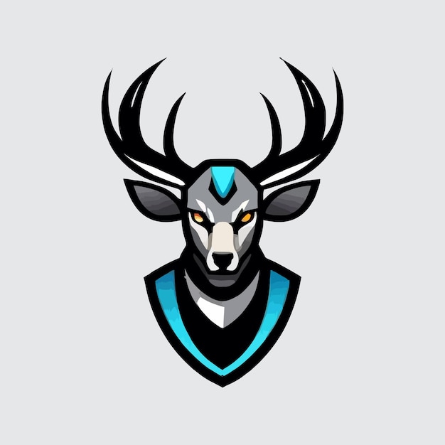 mascotte de cerf création de logo esport jeux esport grosse corne