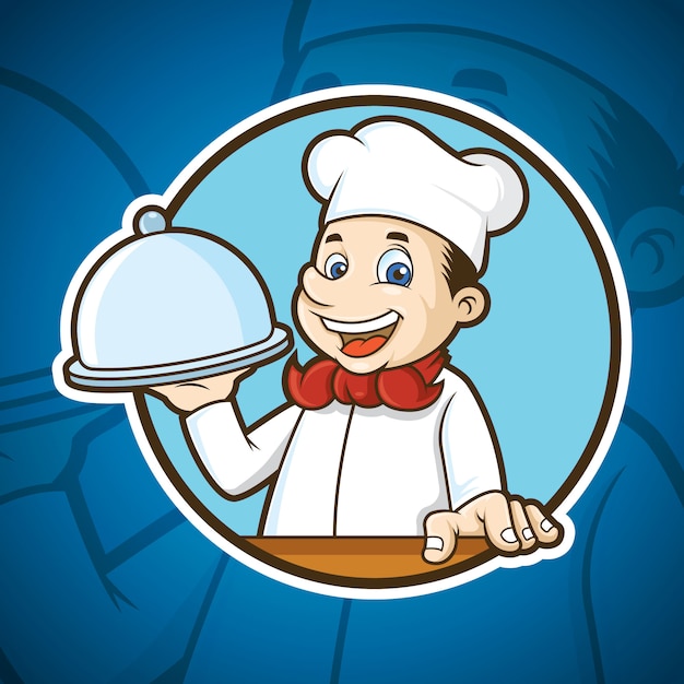 Mascotte de chef de cuisine