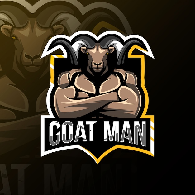 Mascotte De Chèvre Logo Esport