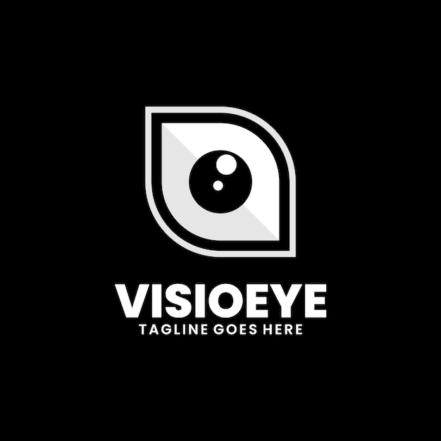 mascotte de conception de logo visio eye