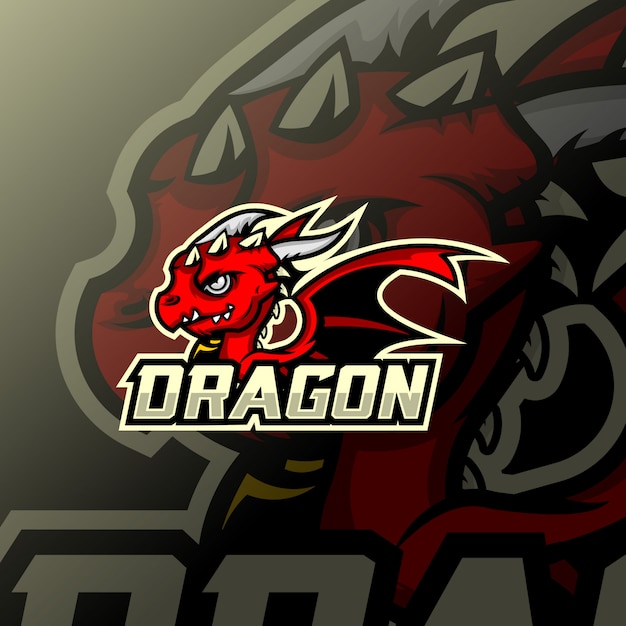 Mascotte Dragon Esport Logo