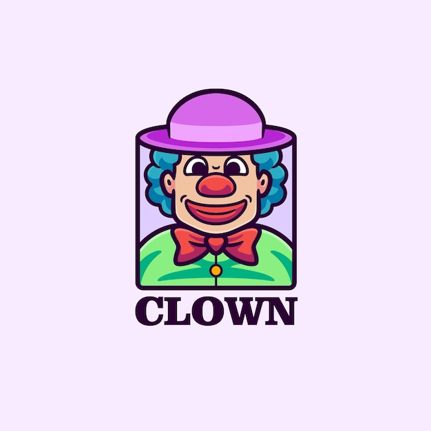 Vecteur la mascotte du clown est un personnage de dessin animé.