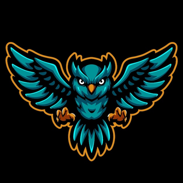 La Mascotte Du Logo Du Hibou Volant