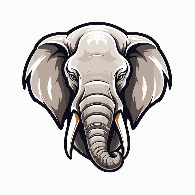 Vecteur mascotte d'éléphant