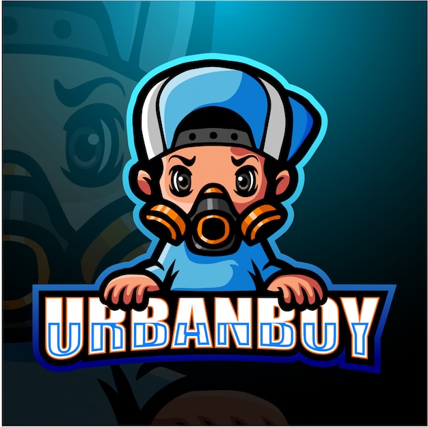 Mascotte De Garçon Urbain Illustration Esport