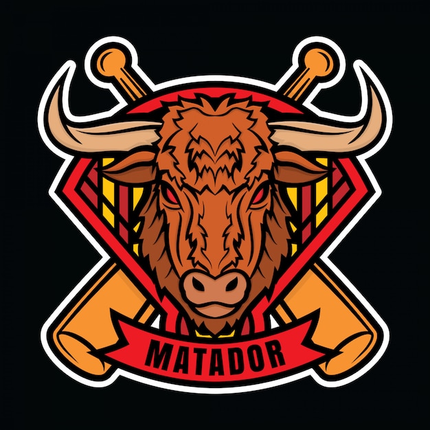 Mascotte logo Baseball Matador